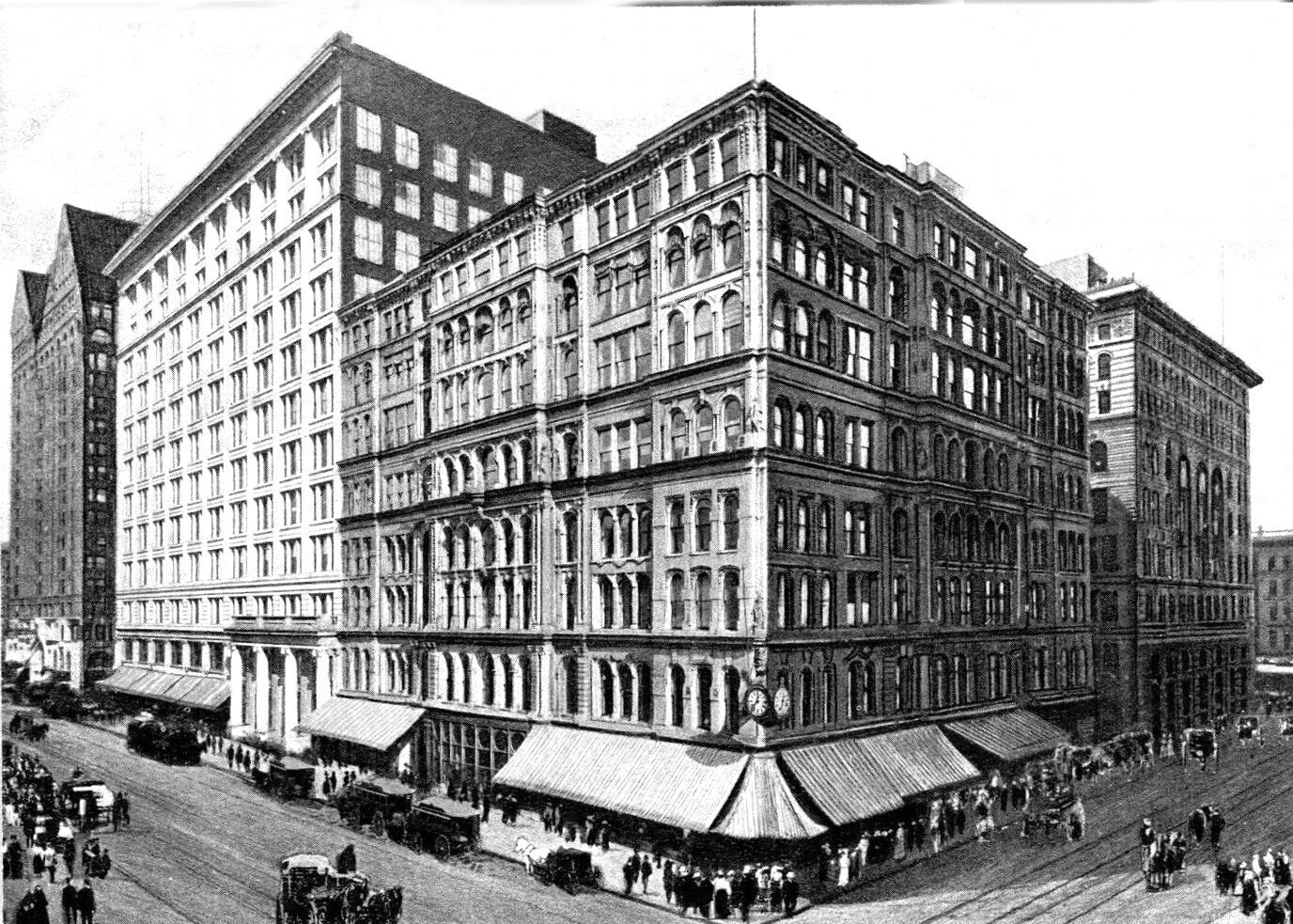 L'immeuble Beaux-Arts de Daniel Burnham, à State et Washington, 1907