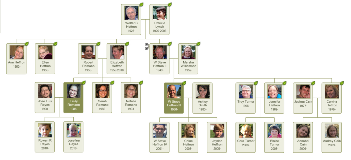 Patricia Lynch and Walter Heffron Family Trees - William J. Bowe