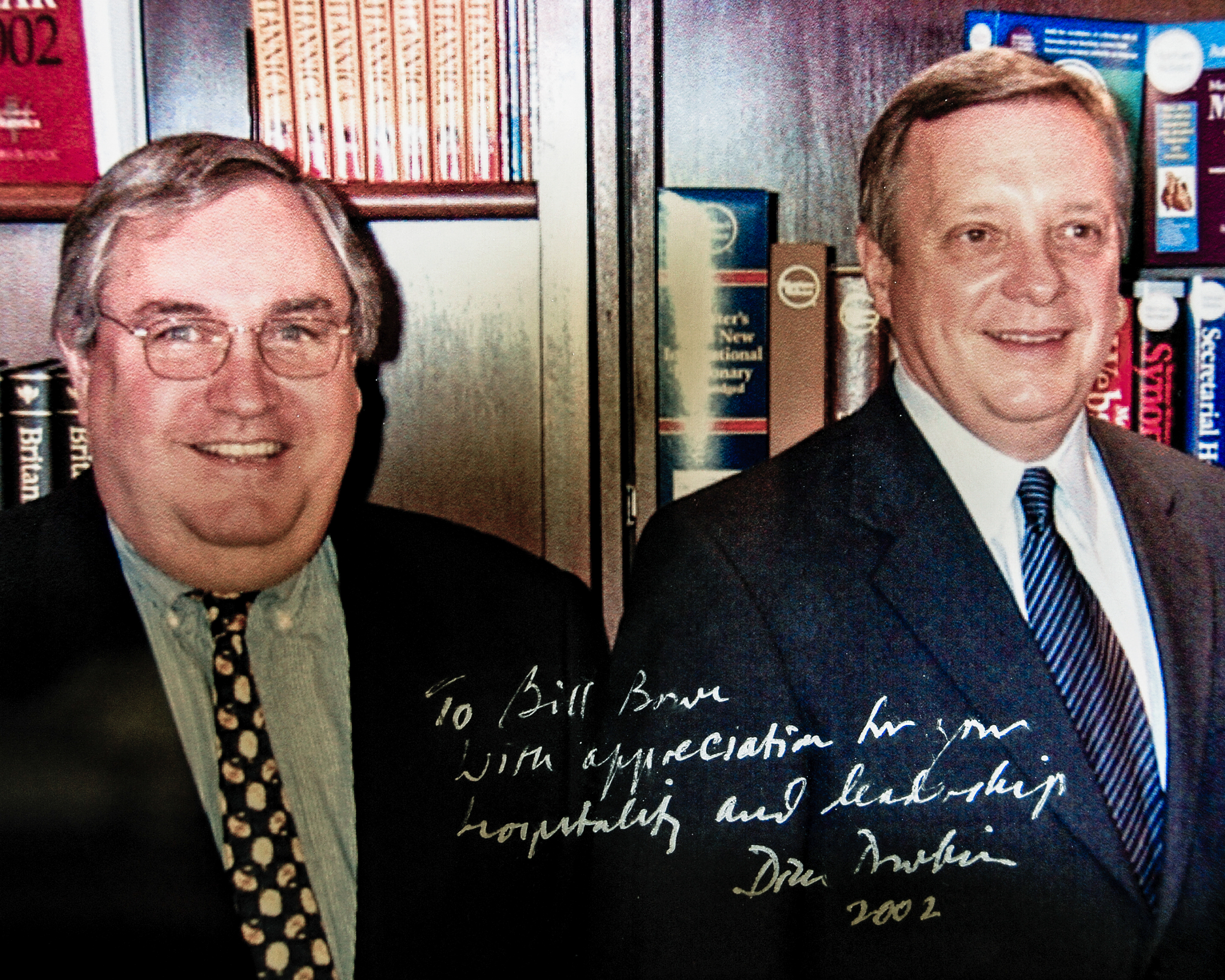 Bill Bowe and Sen. Dick Durbin