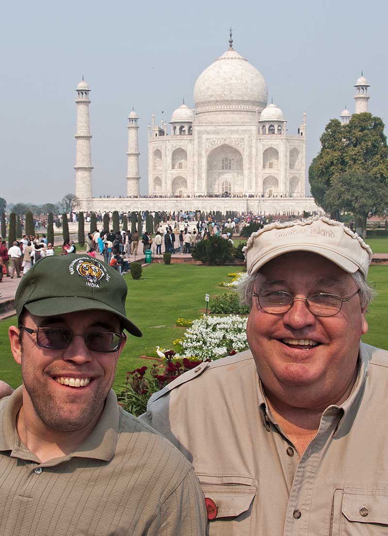 Bill and Andy Taj Mahal