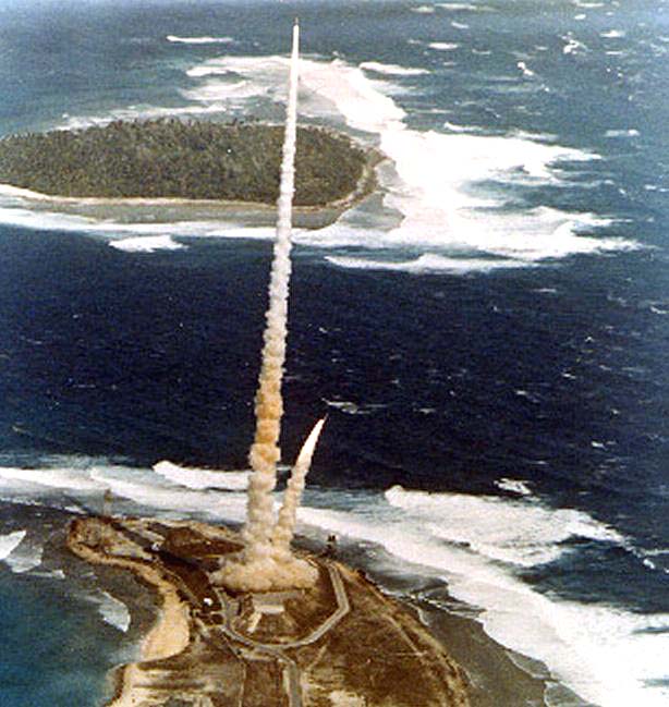 Kwajalein Tandem Sprint Rocket Launch