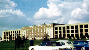 Fort Holabird administration and barracks building