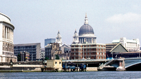Thames River View of St. Paul's Cathedral
