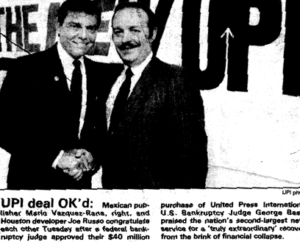 UPI - Mario Vasques Rana and Joe Russo 1986 