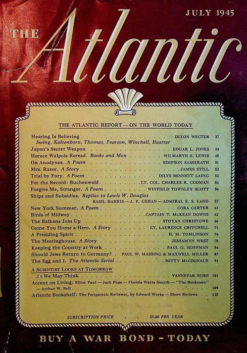 Bush - Altantic Magazine Cover 2