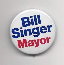Singer for Mayor Button