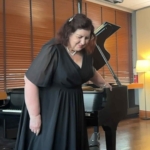 Yulia Lipmanovich au-dessus du Millennium Park Beethoven Moonlight Cliff Dwellers