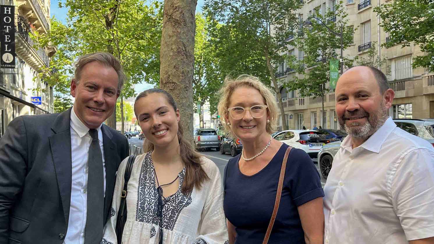 La Bourdonnais Hotel, 113 Avenue de la Bourdonnais, ParisGregory and Florence Lacombe, June and Charlie Bowe, Paris,