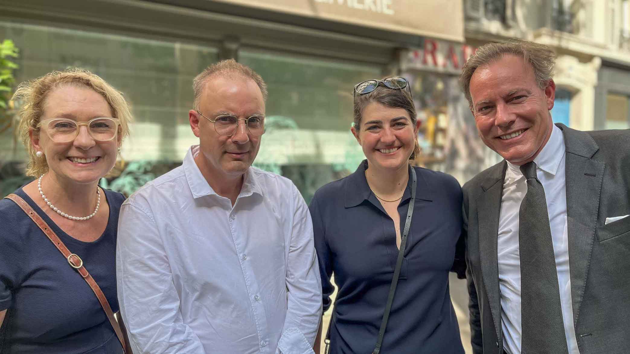 La Bourdonnais Hotel, 113 Avenue de la Bourdonnais, Paris, France
June Bowe, James Lacombe, Katie Bowe, and Gregory Lacombe, Paris,