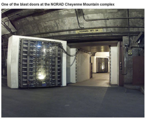 Tunnel vault door to the NORAD Command Complex