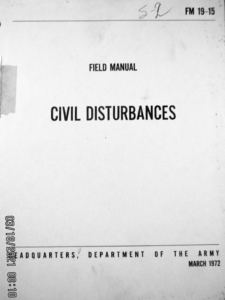 1972 Army Civil Disturbance Field Manual