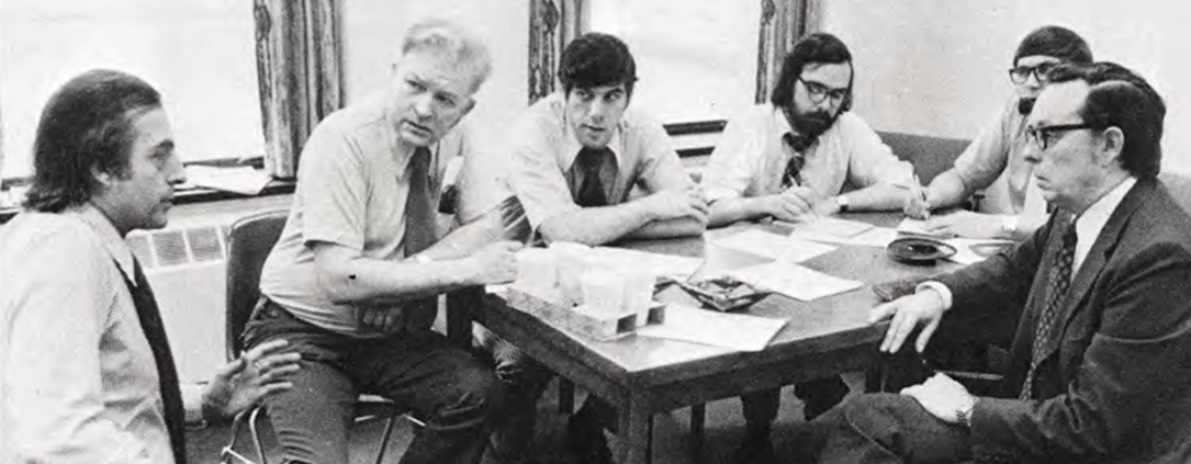 1974 Far Left, Maxwell McCrohon, Chicago Tribune Editor before going to UPI