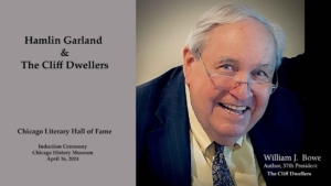 William J. Bowe at the Hamlin Garland Induction into the Chicago Literary Hall of Fame