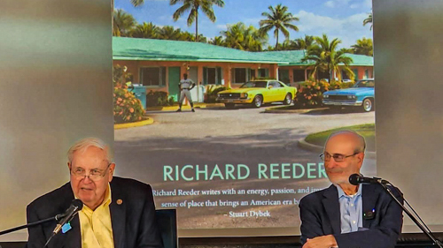 8/26/2026 WJB RER Richard Reeder Book Signing Event, The Cliff Dwellers, 200 South Michigan Avenue, Chicago, IL 2026 Bill Bowe interviewing author Richard Reeder about his new novel, "Sarasota", Chicago, IL 2026