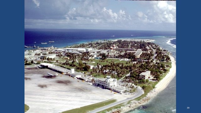 Diapositive 39 : L’île de Kwajalein et son aérodrome