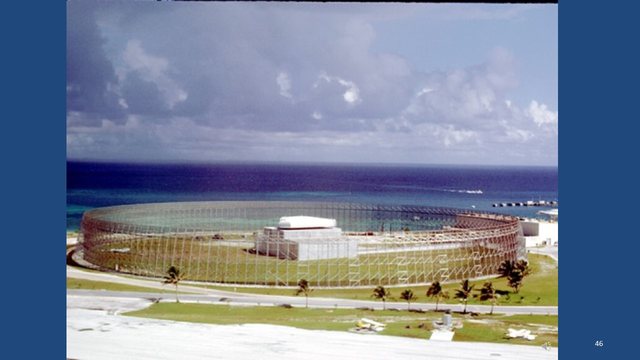 Diapositive 46 : Radar expérimental désaffecté à Kwajalein