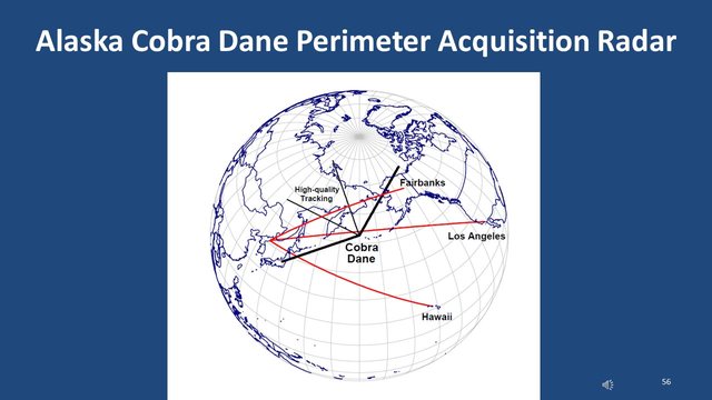 Diapositive 56 : Radar d’acquisition périmétrique Cobra Dane, Alaska